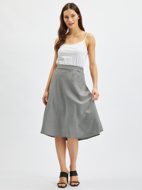 Orsay Belo-črno žensko vzorčasto krilo ORSAY