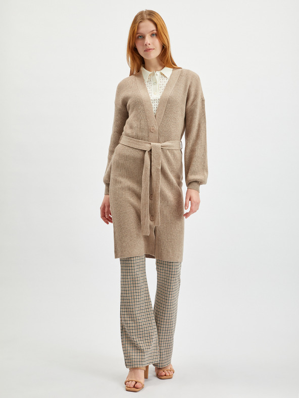 Orsay Bež ženski dolg kardigan ORSAY