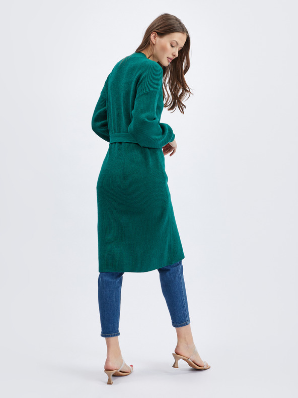 Orsay Petrolejsko zelen ženski dolg kardigan ORSAY