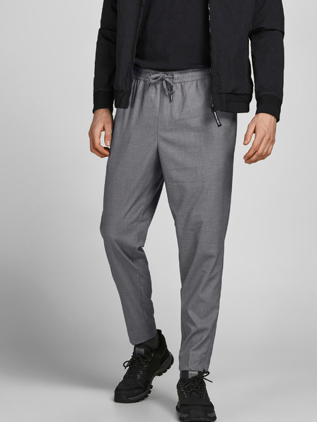 Jack & Jones Hlače Jack & Jones Frankie sive barve