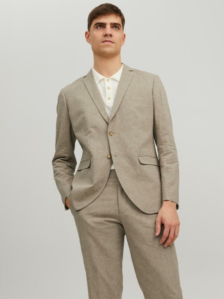 Jack & Jones Jack & Jones Riviera moška bež platnena jopica
