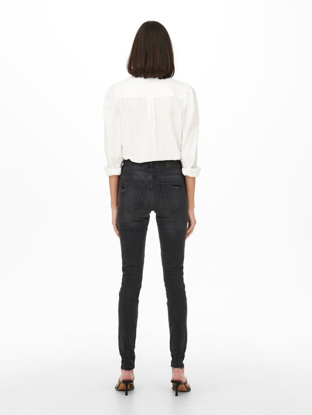 Jacqueline de Yong Črne ženske kavbojke Skinny Fit JDY Blume