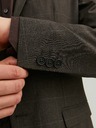 Jack & Jones Temno rjava moška jakna Jack & Jones Solaris Plaid Blazer
