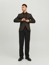 Jack & Jones Temno rjava moška jakna Jack & Jones Solaris Plaid Blazer