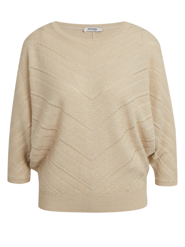 Orsay Bež ženski vzorčast pulover ORSAY