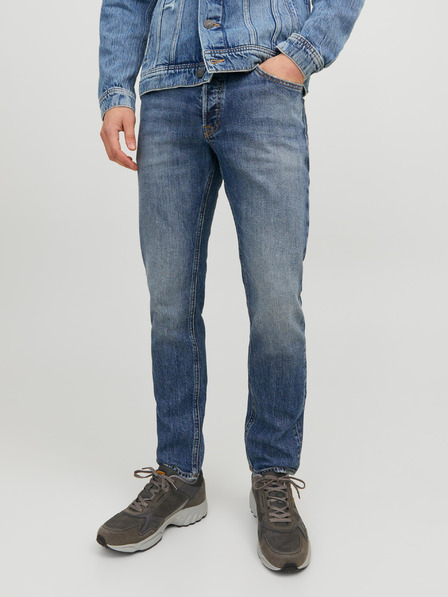 Jack & Jones Modre moške kavbojke ravnega kroja Jack & Jones Tim