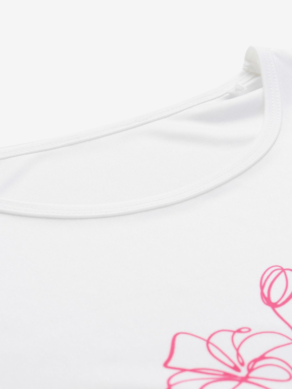 ALPINE PRO Bela ženska majica ALPINE PRO QUATRA