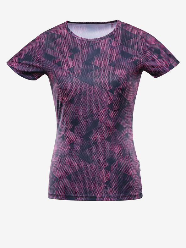 ALPINE PRO Vijolično-rožnata ženska majica ALPINE PRO QUATRA