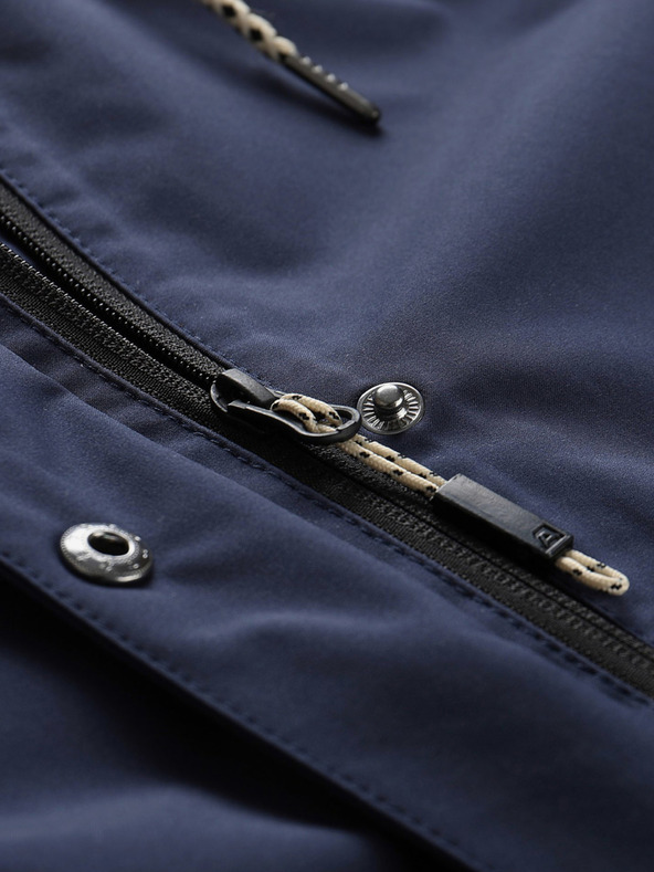 ALPINE PRO Temno moder ženski nepremočljiv plašč ALPINE PRO PERFETA