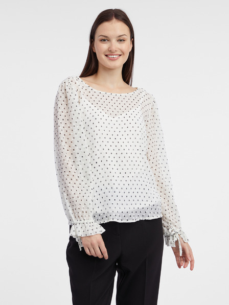 Orsay Bela ženska pikčasta bluza ORSAY