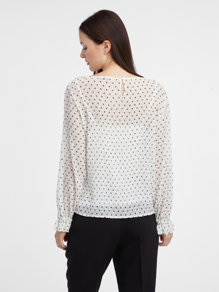 Orsay Bela ženska pikčasta bluza ORSAY