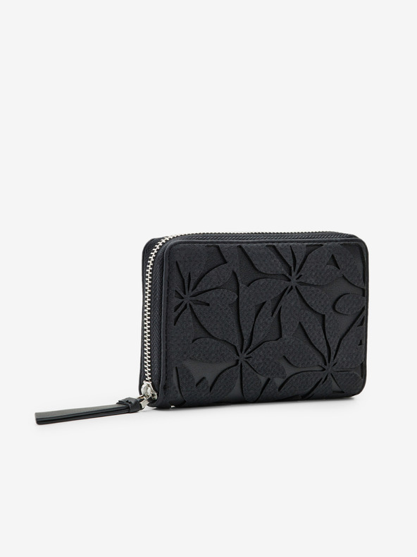 Desigual Črna ženska denarnica Desigual Onyx Marisa z vzorcem