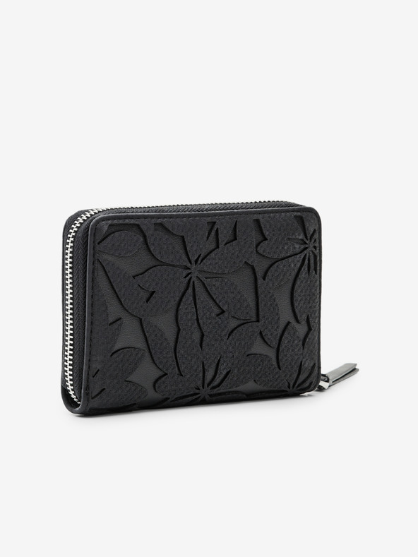 Desigual Črna ženska denarnica Desigual Onyx Marisa z vzorcem