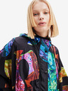 Desigual Črn Desigual ženski pončo z vzorcem Manchas Colima