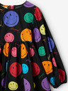 Desigual Desigual Alexa črna vzorčasta dekliška obleka