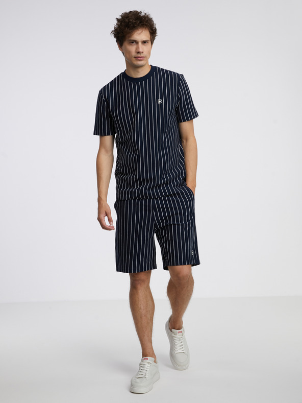 Tom Tailor Denim Temno modra moška črtasta majica Tom Tailor Denim