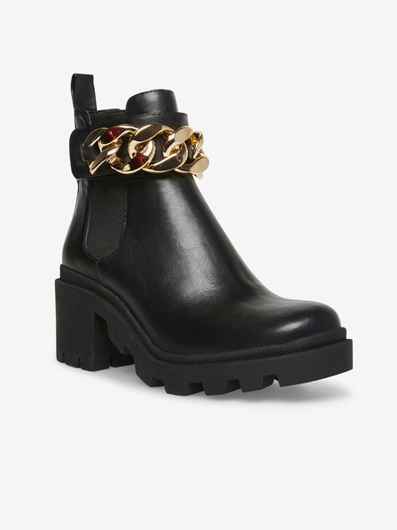 Steve Madden Črni ženski gležnjarji s peto Steve Madden Amulet