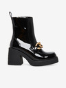 Steve Madden Črni bleščeči gležnjarji s peto Steve Madden Blooms