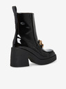 Steve Madden Črni bleščeči gležnjarji s peto Steve Madden Blooms