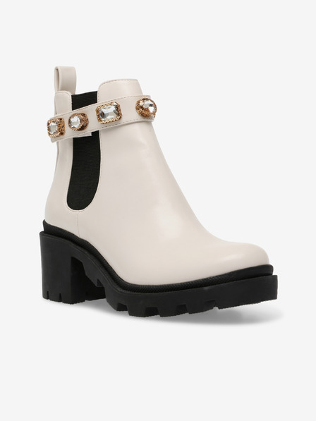 Steve Madden Kremasti ženski gležnjarji Steve Madden Amulet s peto