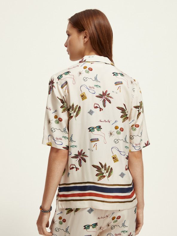 Scotch & Soda Kremasta ženska srajca z vzorcem Scotch & Soda