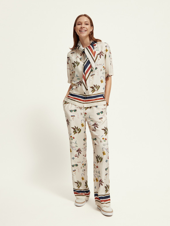 Scotch & Soda Kremasta ženska srajca z vzorcem Scotch & Soda