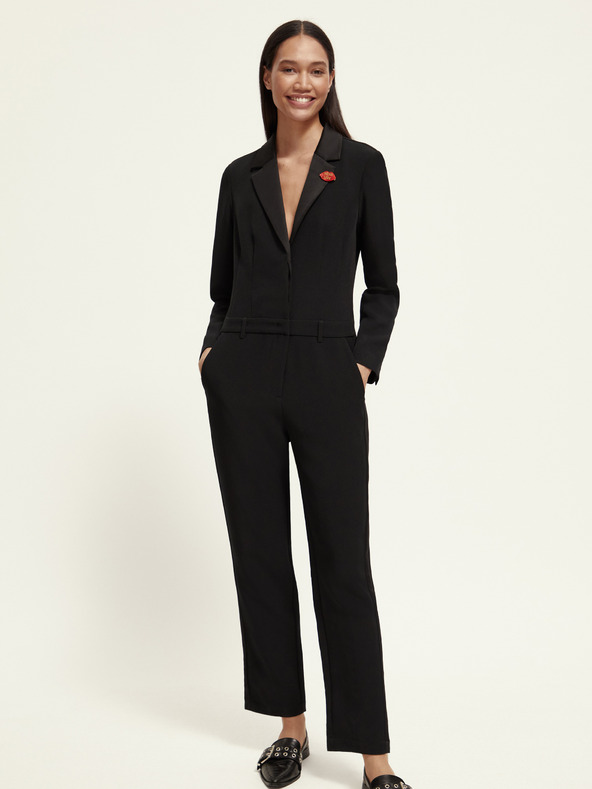 Scotch & Soda Črni ženski kombinezon Scotch & Soda