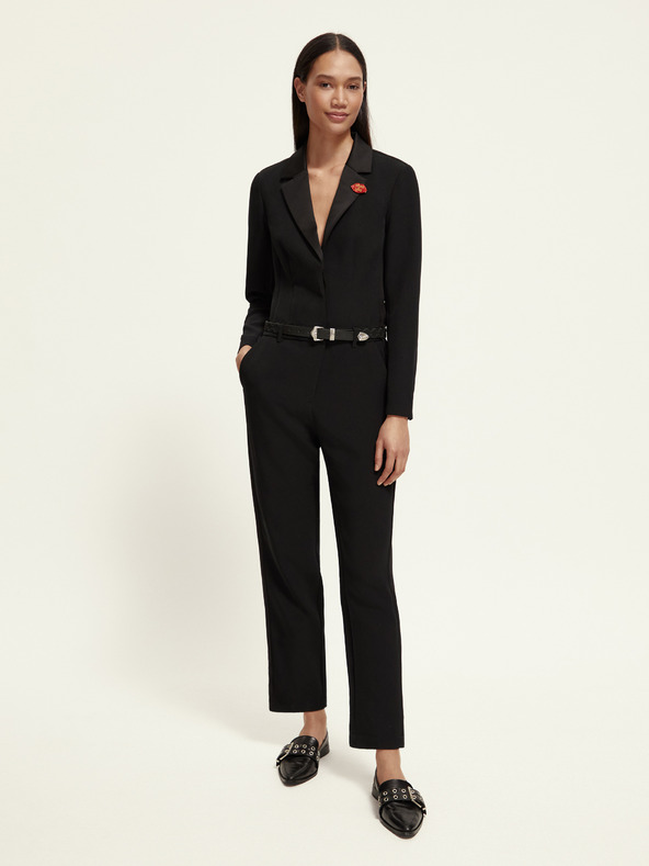 Scotch & Soda Črni ženski kombinezon Scotch & Soda