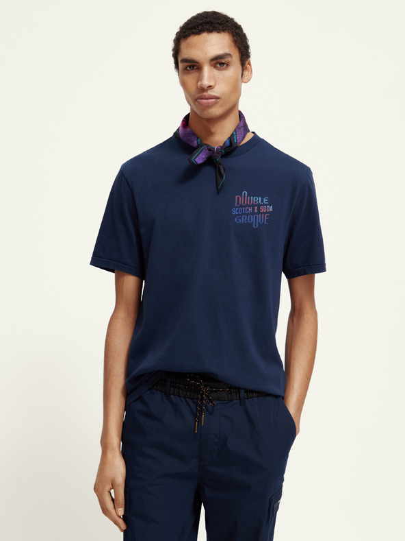 Scotch & Soda Temno modra moška srajca Scotch & Soda
