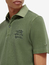 Scotch & Soda Zelena moška polo majica Scotch & Soda Garment Dye
