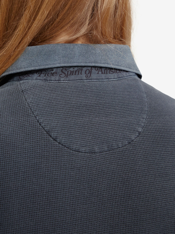 Scotch & Soda Temno modra moška polo majica Scotch & Soda Garment Dye