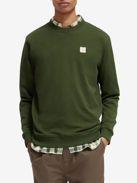 Scotch & Soda Temno zelena moška majica Scotch & Soda Essentials