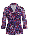 Orsay ORSAY vijolična ženska cvetlična bluza
