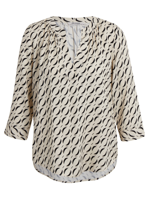 Orsay bež ženska vzorčasta bluza ORSAY