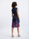 Orsay Temno modra ženska cvetlična obleka ORSAY