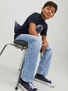 Jack & Jones Svetlomodre fantovske kavbojke ravnega kroja Jack & Jones Chris