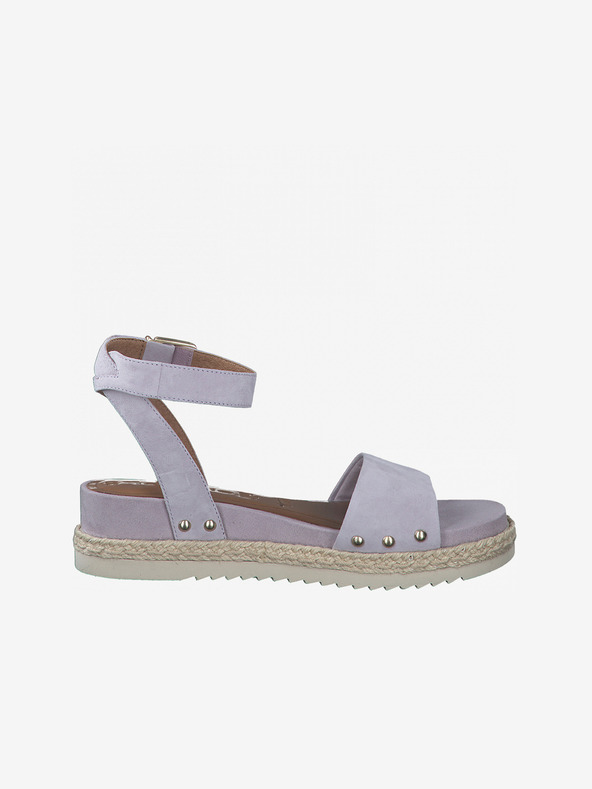 Tamaris Svetlo vijolični ženski usnjeni sandali Tamaris