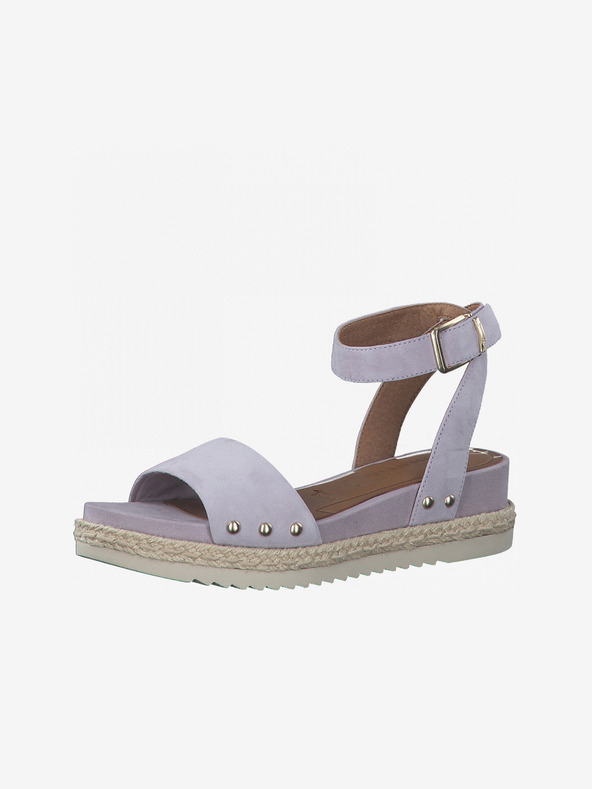 Tamaris Svetlo vijolični ženski usnjeni sandali Tamaris