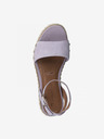 Tamaris Svetlo vijolični ženski usnjeni sandali Tamaris