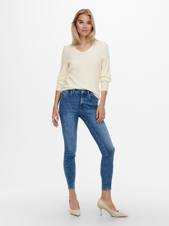 ONLY Kremast rebrast osnovni pulover ONLY Latia