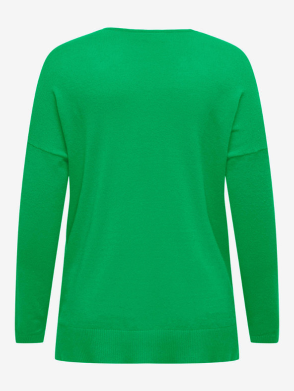 ONLY CARMAKOMA Zelena Ženski lahki pulover ONLY CARMAKOMA Ibi