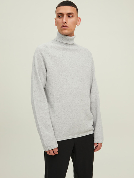 Jack & Jones Svetlo sive moške rolo hlače Jack & Jones Hill