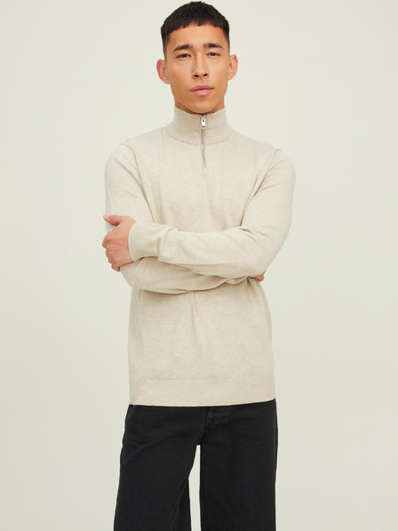 Jack & Jones Bež moški Jack & Jones Emil pulover