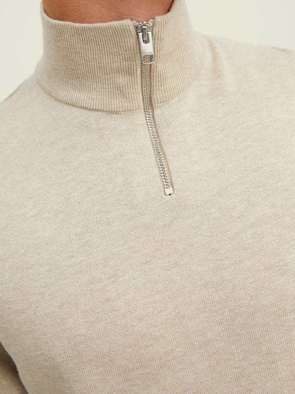 Jack & Jones Bež moški Jack & Jones Emil pulover