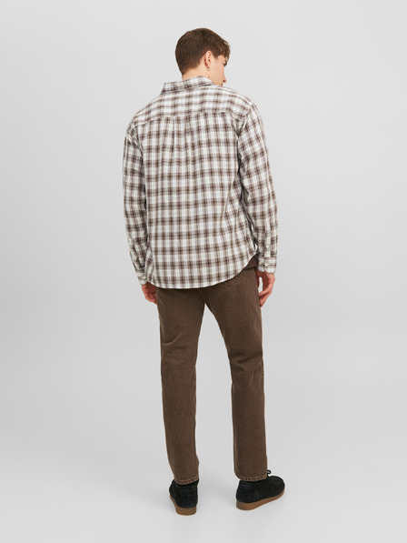 Jack & Jones Bela in rjava moška karirasta srajca Jack & Jones Gracia