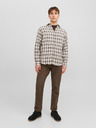 Jack & Jones Bela in rjava moška karirasta srajca Jack & Jones Gracia
