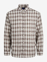 Jack & Jones Bela in rjava moška karirasta srajca Jack & Jones Gracia