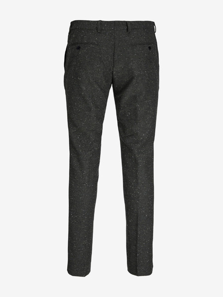 Jack & Jones Temno sive moške hlače Jack & Jones Franco iz mešanice volne