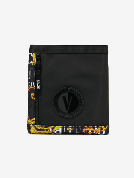 Versace Jeans Couture Črna moška vzorčasta ramenska torba Versace Jeans Couture