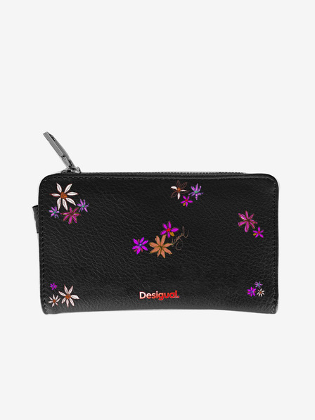 Desigual Črna ženska torbica Desigual Flor Yvette Emma 2.0 Maxi z vzorcem